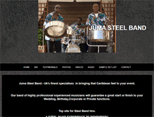 Tablet Screenshot of jumasteelband.com